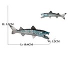 Great Barracuda Fish Marine Animal Figure Toy Pvc Doll Small Figurine Birthday