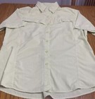 Bimini  Bay Fish Outdoors Youth Size L Shirt Neon Green Short Sleeve Vented