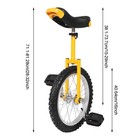 Outdoor Wheel Unicycle  Height Adjustable Unicycle  One Wheel Bike