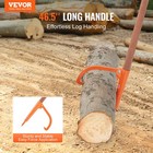 Vevor Log Peavey 46 5 In Wooden Handle Log Lifter Max 18 In Opening Log Roller
