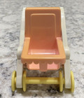 Playskool Dollhouse Baby Stroller Pram Doll Heart Wheels Nursery Vintage Toy 3 