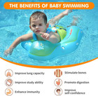 Baby Swimming Float Kids Inflatable Swim Ring With Safety Support Bottom Swimmin
