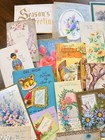 Vintage Greeting Card Ephemera Lot Crafts 1940s-70s All Have Been Used 