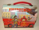 70s Emergency Tv Show Metal Dome Lunch Box  Aladdin Industries Vintage W thermos