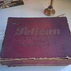 1937 English Version 8 Bottles Of  Pelican Ink In Original 12 Space Box