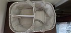 Baby Diaper Caddy - Baby Shower Basket Nursery Storage Bin For Changing Grey
