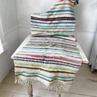 Vintage Rag Rug Vintage Stair Runner European Stripes Hand Woven Colorful Strip