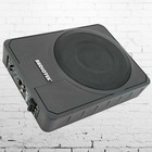 Audiotek 1000w 10  Compact Car Under Seat Powered Subwoofer Super Slim With Kit