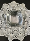 Vintage Arthur Court 2001 Grape Pattern Square Salad Bowl And Matching Servers
