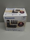 Panasonic Expandable Cordless Phone System Answering Machine 5 Handsets Black