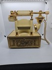 Vtg Western Electric French Victorian Style Rotary Dial Phone Cream Yellow Works
