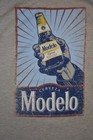 Ripple Junction Mens Cerveza Modelo Beer Gray Distressed Print T-shirt New S  M