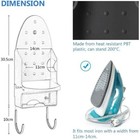 Wall Mounted Iron Holder Hanger Hotel Household Ironing Board Storage Rack