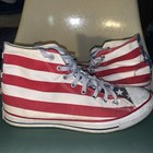 Vtg Made In Usa Converse All-star Chuck Taylor Flag Stars Stripes Men   s 12