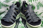 Ecco Flash Gladiator Gray Leather Ankle Strap Open Toe Sandals Shoes Womens Sz 8