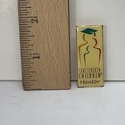 Vintage Take Stock In Children Mentor Metal Lapel Pin Button