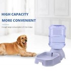 Pet Dog Cat Waterer Automatic Dispenser Drink Water Gravity Large Bowl 4 Gallon