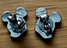 Vintage Walt Disney Mickey Mouse Sterling Silver Stud Earrings Small
