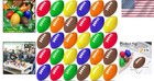 Colorful Mini Footballs Stress Ball Set - 96 Pcs For Carnival   Party Prizes