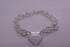 Newtlfanycosterling Silver Jewelry Heart Tag Bracelet