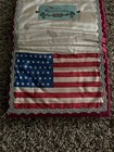 Rare Uss Prairie Us Navy Silk Satin Pillow Cover With Fringe Souvenir Sweetheart