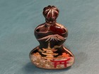 Fine Vintage Japanese Sterling Silver Mini Niello Perfume Bottle Vg