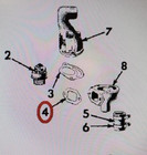 Ih Farmall M Super M 400 450 W9 650 C248 C281 Water Outlet Elbow Gasket 45986da