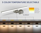 Brushed Nickel 31 5 Inch Bathroom Vanity Light 5cct Dimmable Led