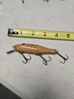 Old Vintage Antique  Hand Carved Made Painted Wood Folk Art Fishing Lure Plug