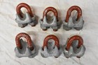 6 New Genuine Crosby 3 4  Red U-bolt Cable Rope Clamps G-450 Made In Usa