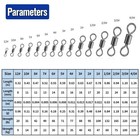 100 50x Rolling Barrel Swivel 42-330lb Fishing Swivels Solid Ring  1- 8 1 0-6 0