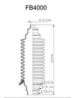 Fb4000 Universal Replacement Rack   Pinion Steering Boot