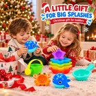 10-piece Bath Toys For Kids  Water Play Set With Mesh Storage Bag