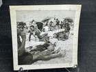 Vintage Photo African American Family Crowded Beach Scene 1950 s