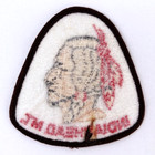 Sew On Patch Indianhead Mt  Montana Native American Travel Souvenir