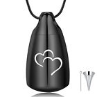 New Cremation Jewelry For Ashes Locket Heart Bullet Pendant Urn Necklace Jewelry
