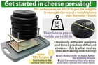 Wooden Cheese Press For Cheese Making Supplies 12 In Metal Guides And Cheese Mol