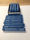 Lumber Crayons  Blue  Box Of 12  Blue Dixon Lumber Crayons  521  Nos Box Of 12