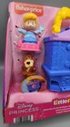 Fisher-price Little People Disney Princess Cinderella On The Go Playset Fold New