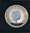2009 Proof Robert Burns Two 2 Pound Coin  Excellent Condition 