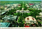 Vintage Continental Postcard Aerial View Capitol Etc  Washington Dc C1968
