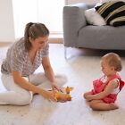 Whimsical Wooden Playful Puppy Pull Toy - Solid Wood Baby Pull Toy With Wagging