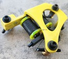 Yellow Jensen Shader Tattoo Machine Transparent Yellow   Black Forward Handmade