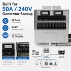 50a Generator Manual Transfer Switch 10-circuit 240v