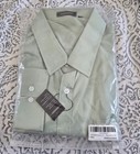 New Hisdern Dress Shirt 2xl Sage Green Reg Fit Long Sleeve Button Down Collared