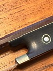Antique Rare German Violin Bow Stamped Albert Schubert Germany 59g Abalone Inlay