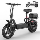 Adult Electric Scooter With Seat 14  Tire 48v 15ah 30mph 45miles1500w Peak Motor