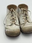 Antique Unisex Infant Toddler Baby Lace Shoes Leather Vintage