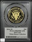 2014 W Proof 50th Anniversary Gold Kennedy Half Dollar 50c Pcgs Pr 69 Dcam