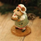 Wee Forest Folk Figurine M-250 - Pudding Anyone   green 